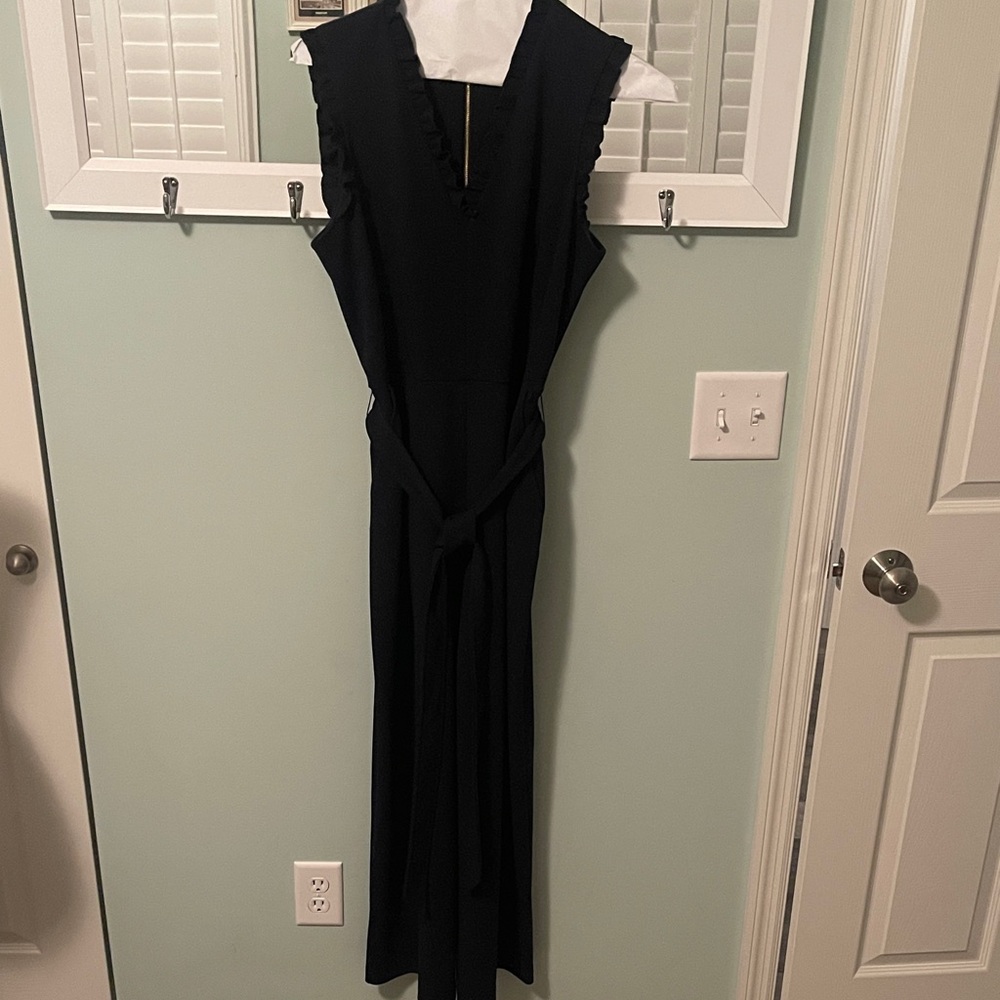 Calvin Klein Navy Sleeveless Jumpsuit sz 14